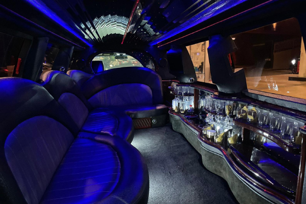 inside limo bus