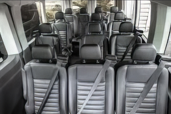 inside limo bus