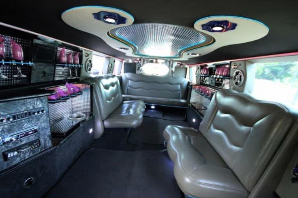 inside limo bus