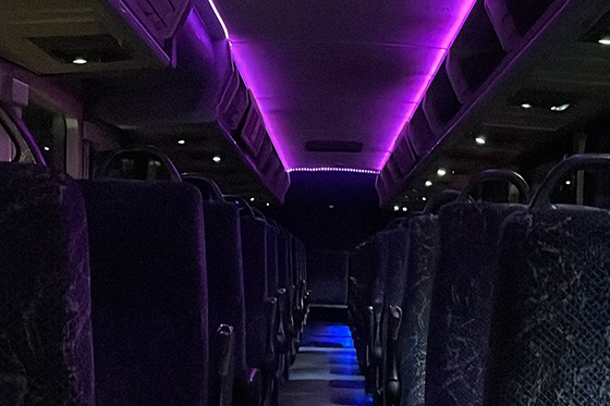 dentro limo bus